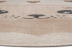 Hanse Home Adventures Barnmatta rund Cat creme beige