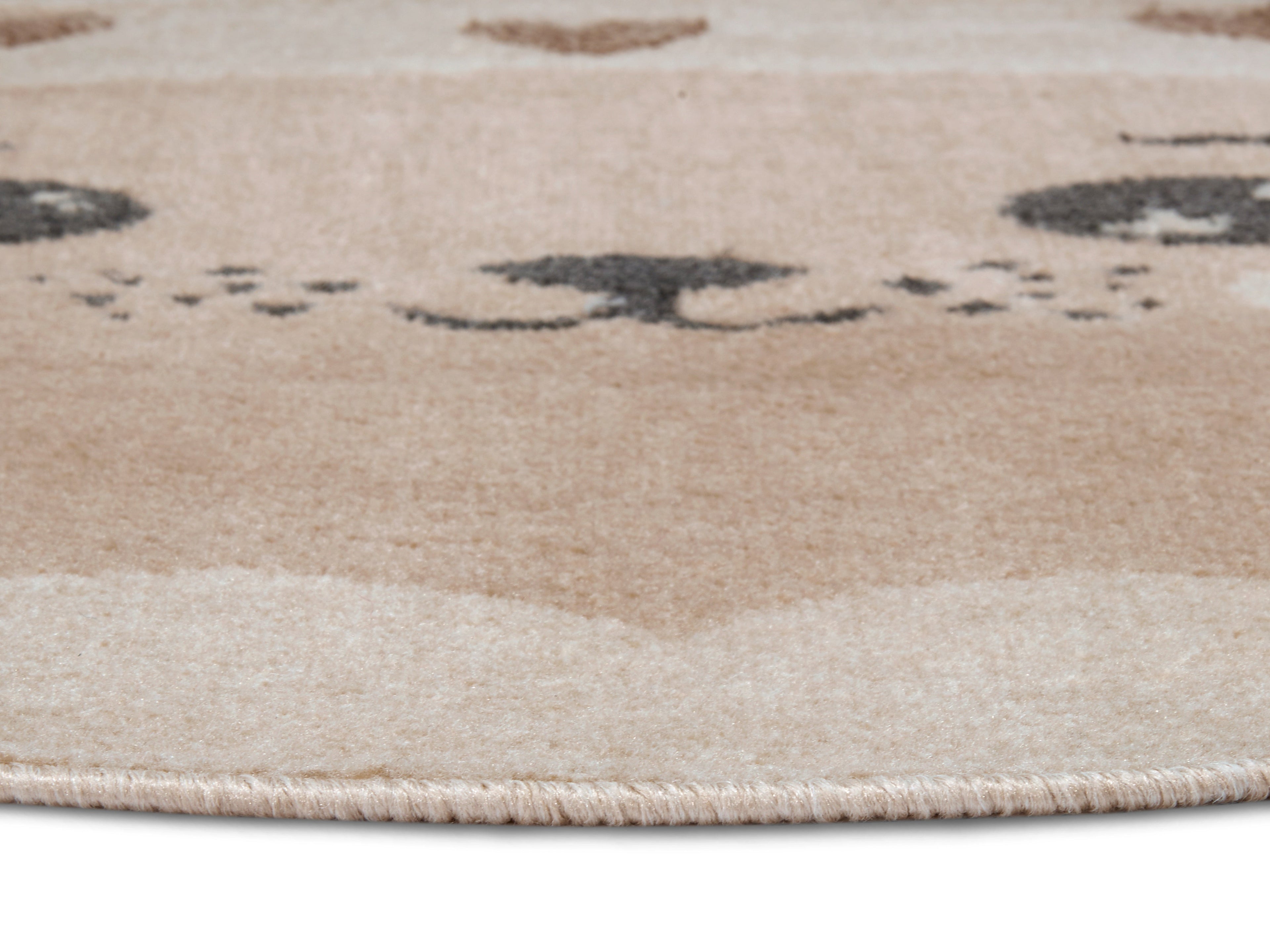 Hanse Home Adventures Barnmatta rund Cat creme beige