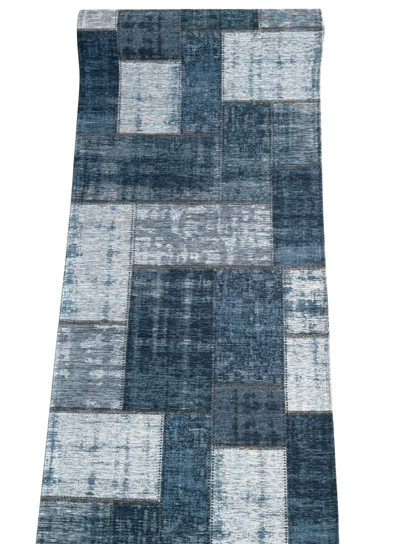Patch Jeans-blå