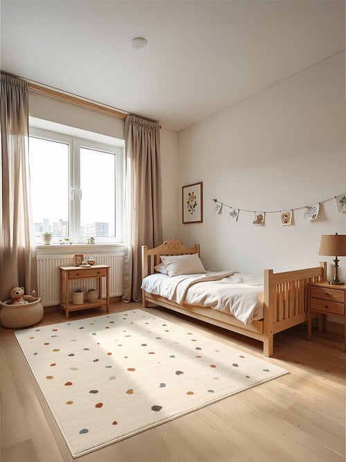 Hanse Home Adventures Barnmatta Funny Dots creme flerfärgad